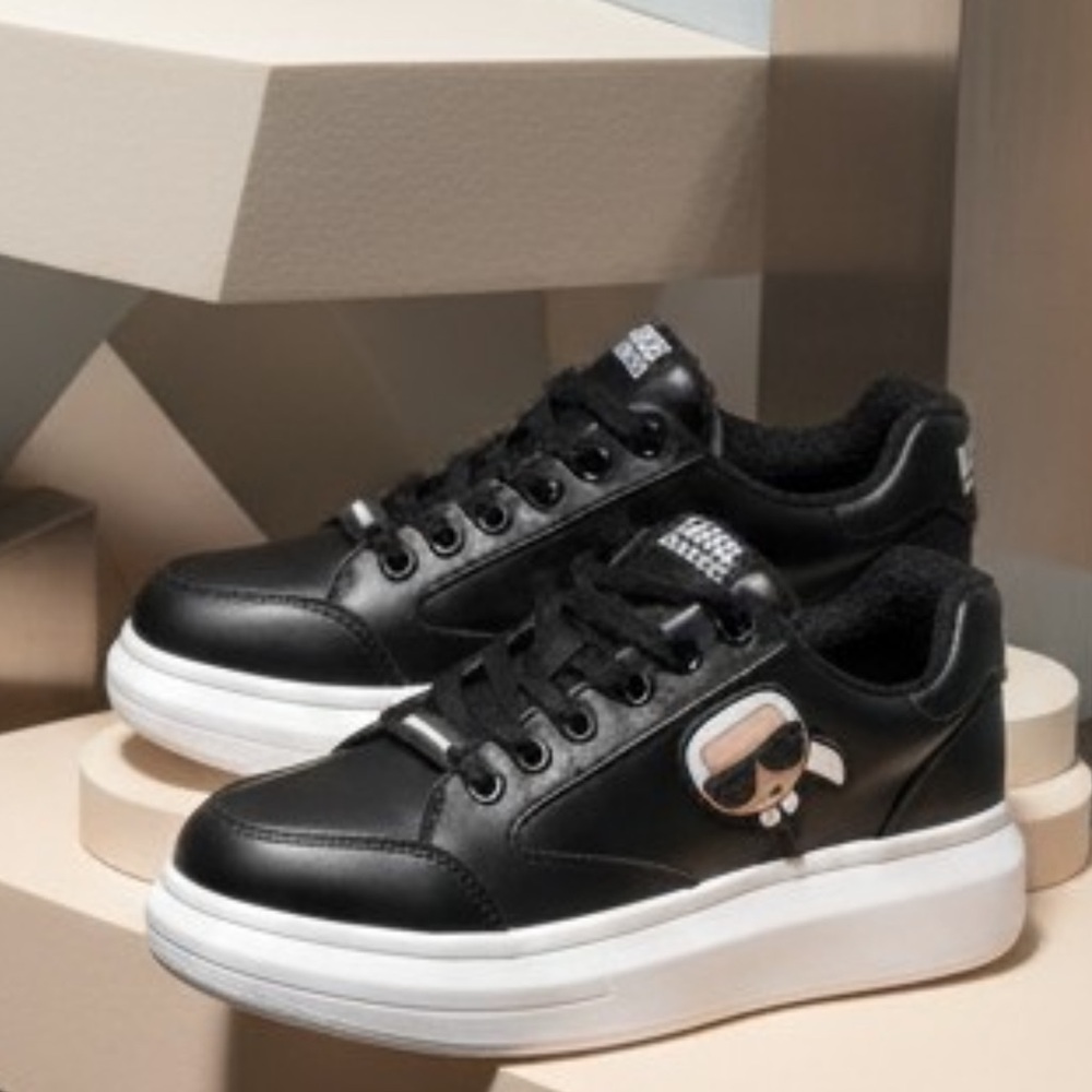 Karl Lagerfeld Black and White Sneakers